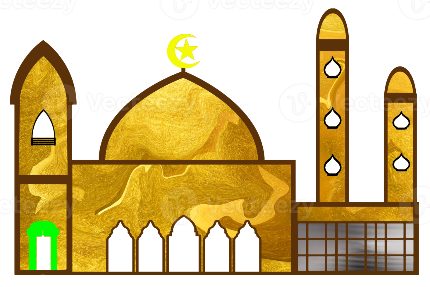 icon design of mosque place for Muslim pray png