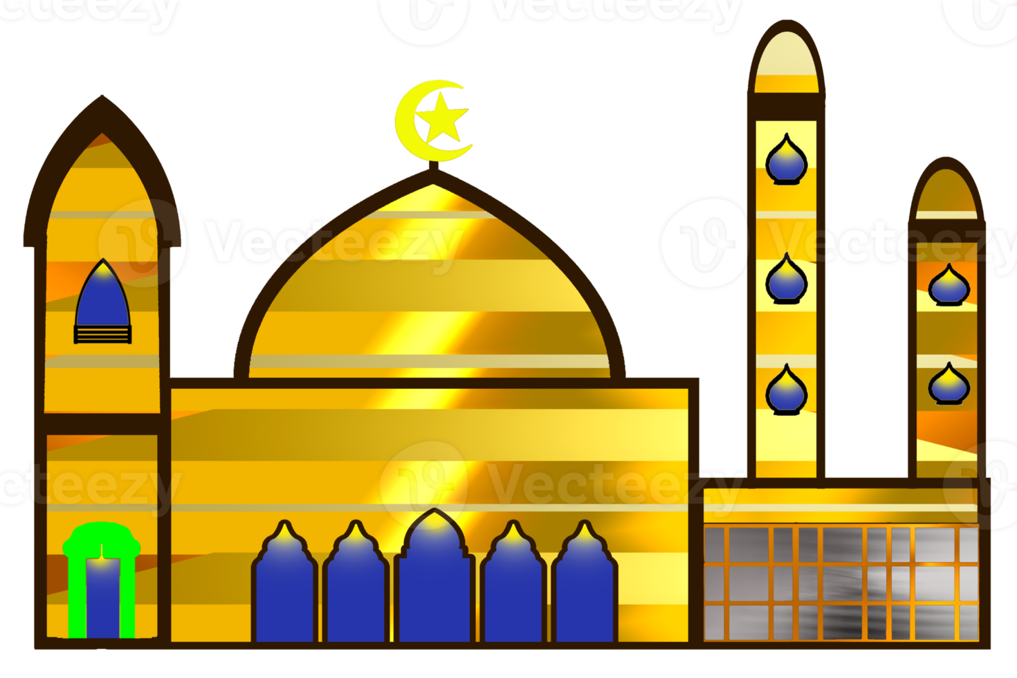 icon design of mosque place for Muslim pray png