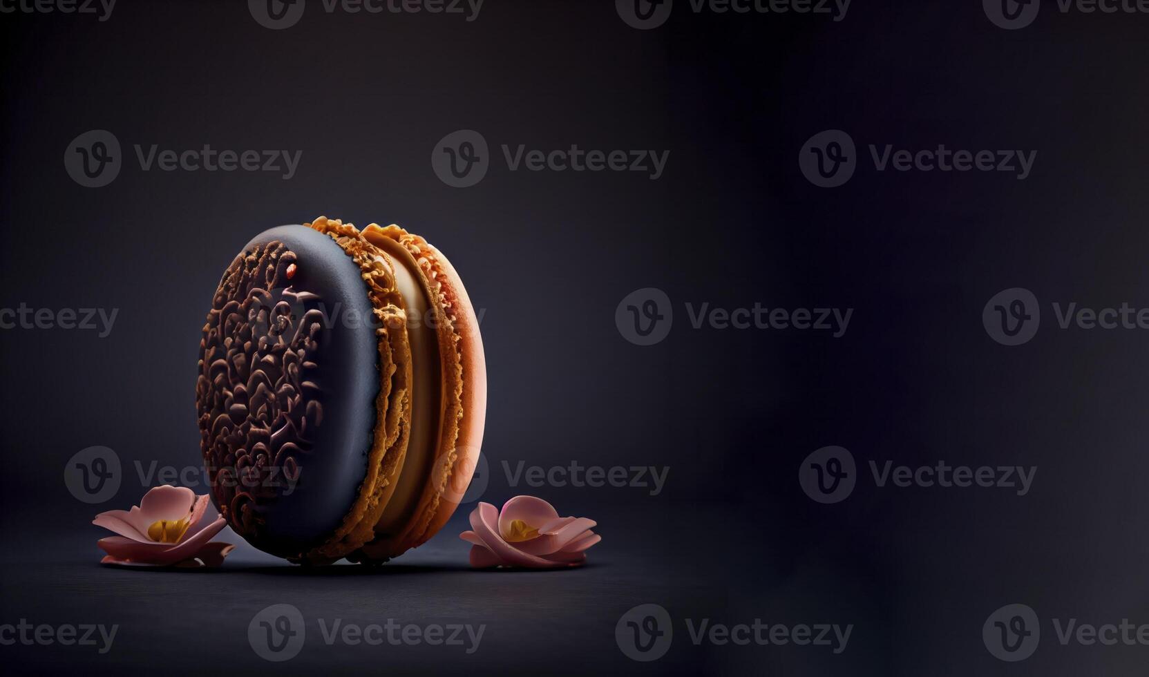 macarons realista producto escaparate para comida fotografía ai generado foto