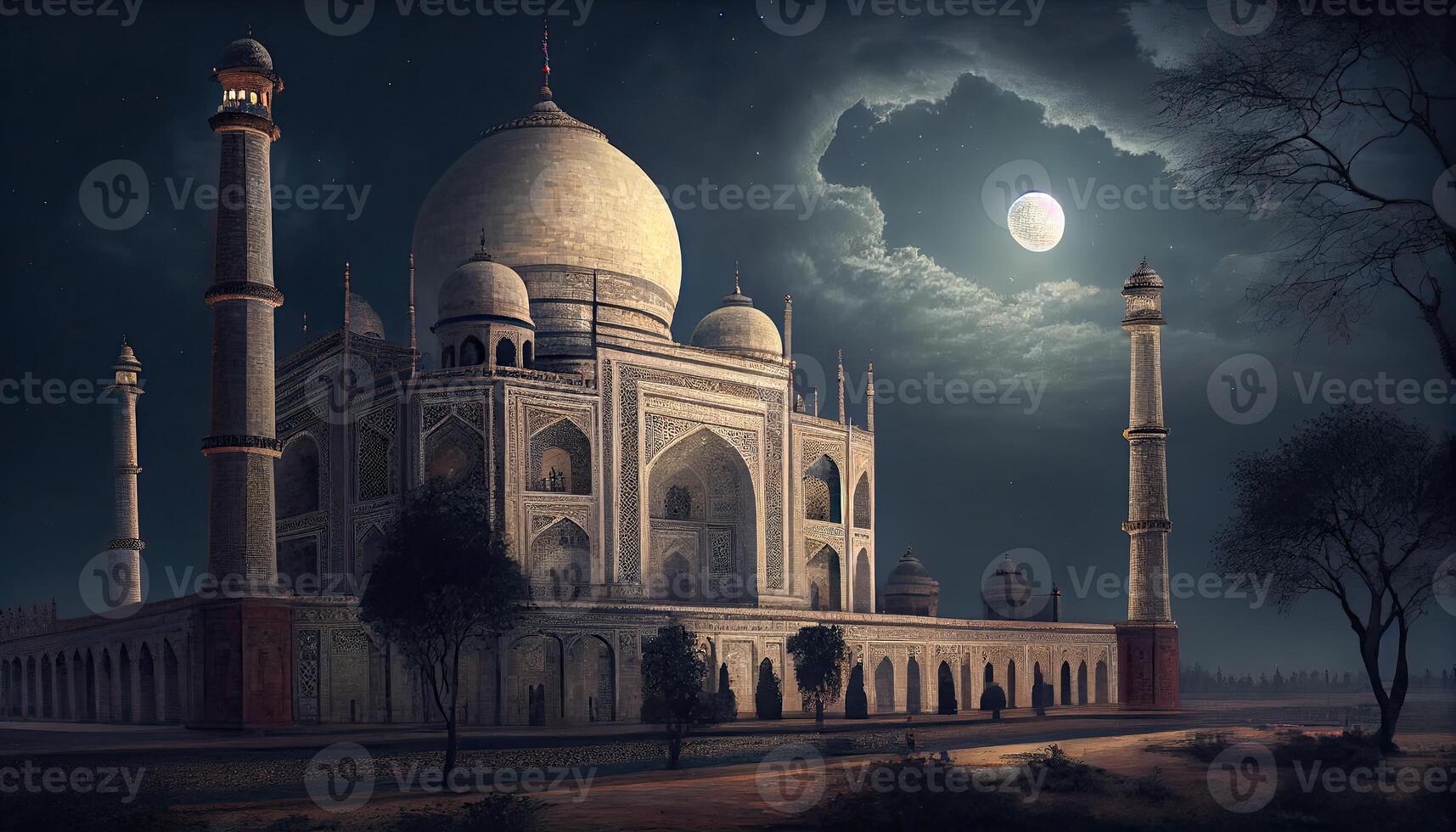 taj mahal in agra country photo