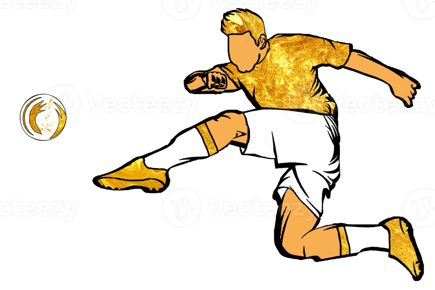 icon of soccer player kicking a ball png