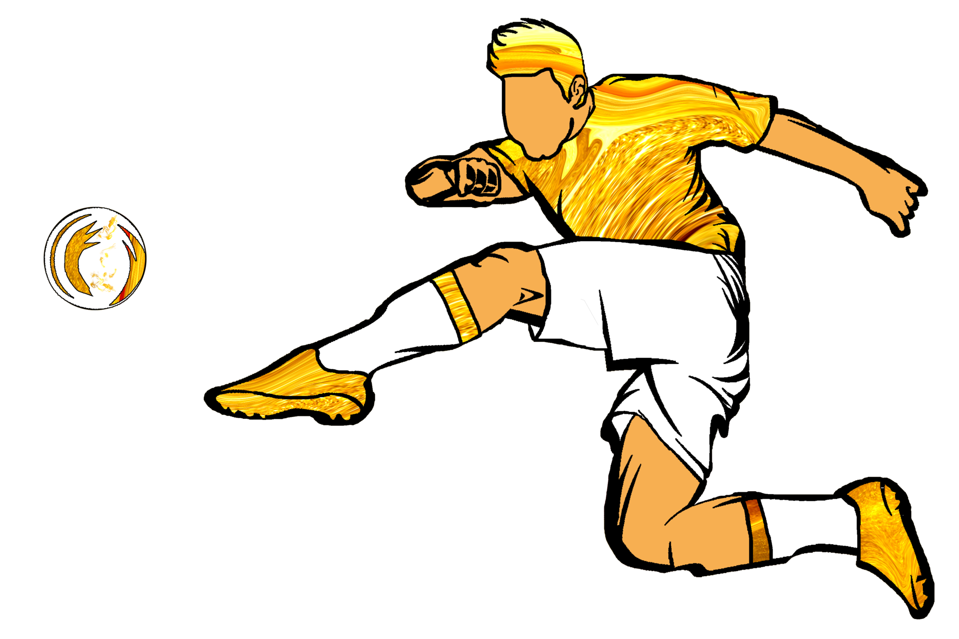 icon of soccer player kicking a ball 22725570 PNG
