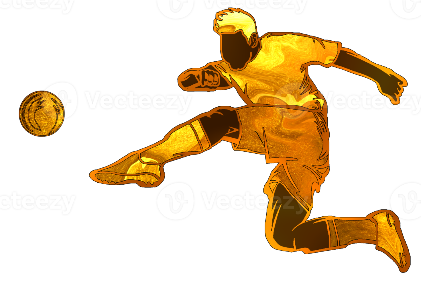 icon of soccer player kicking a ball png