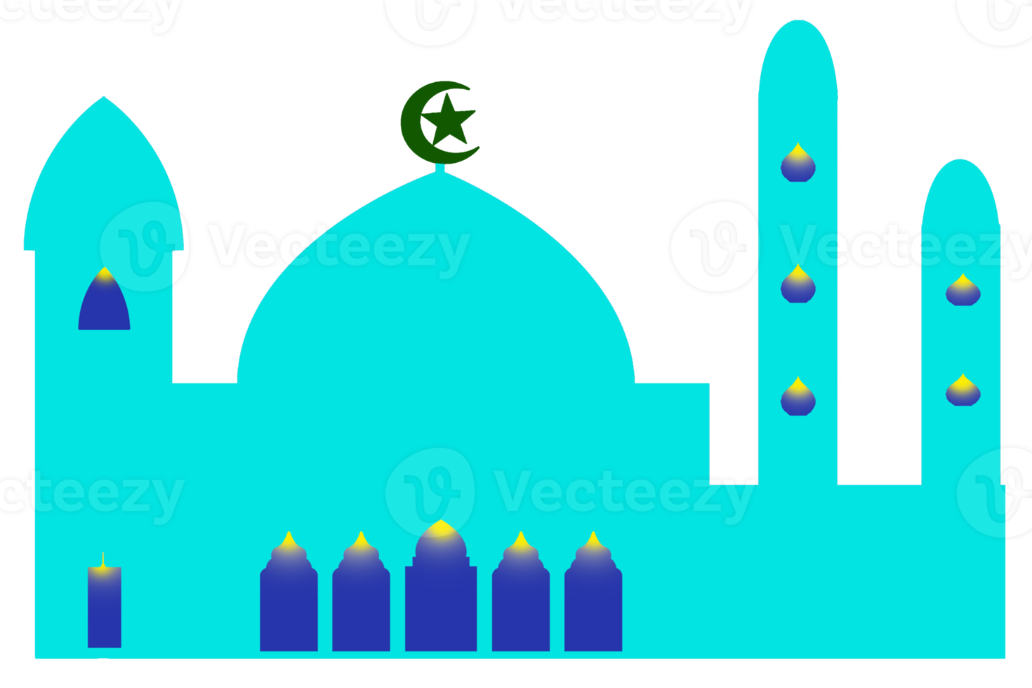 icon design of mosque place for Muslim pray png