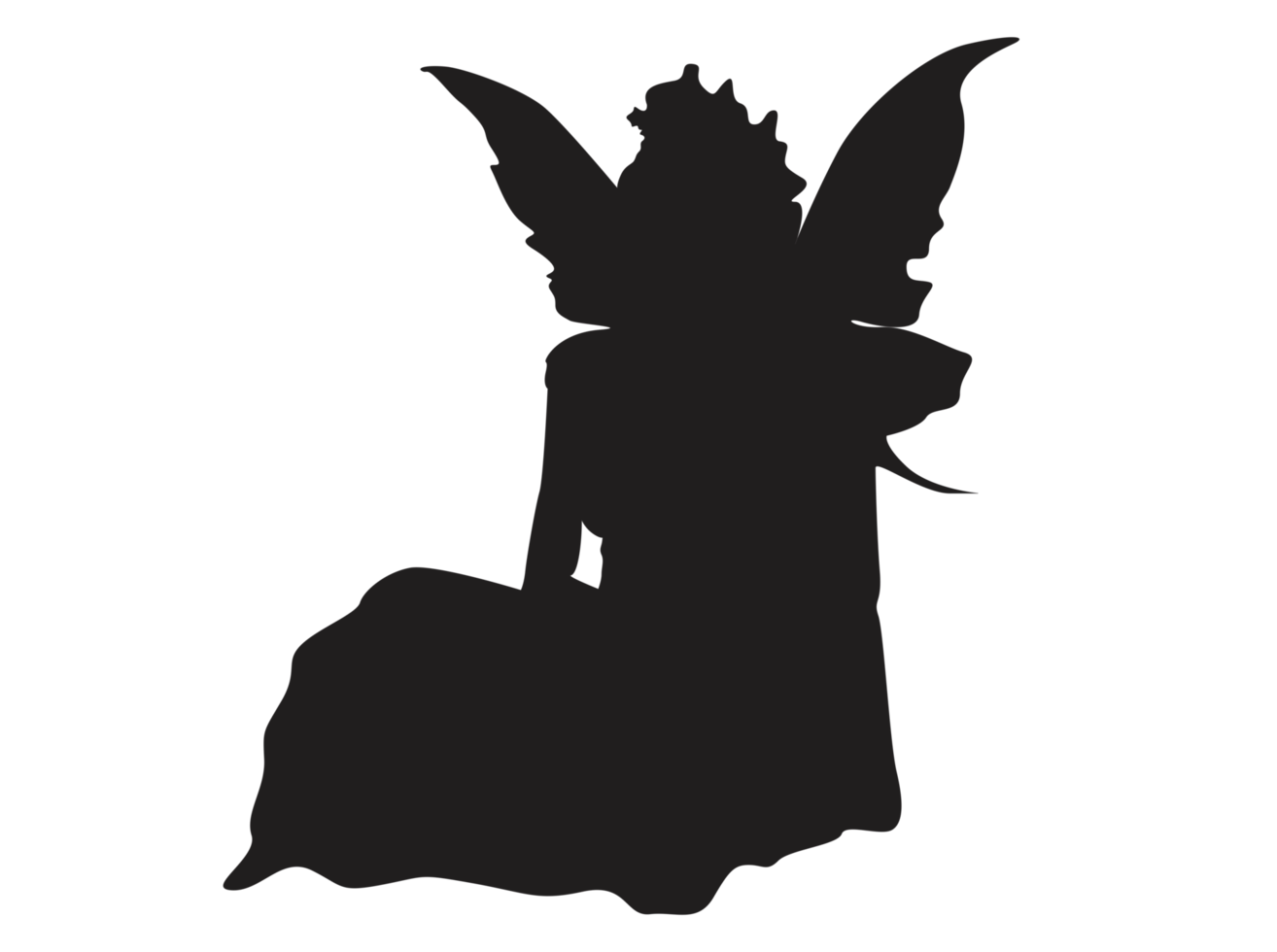 Fantasy - Fairy silhouette png