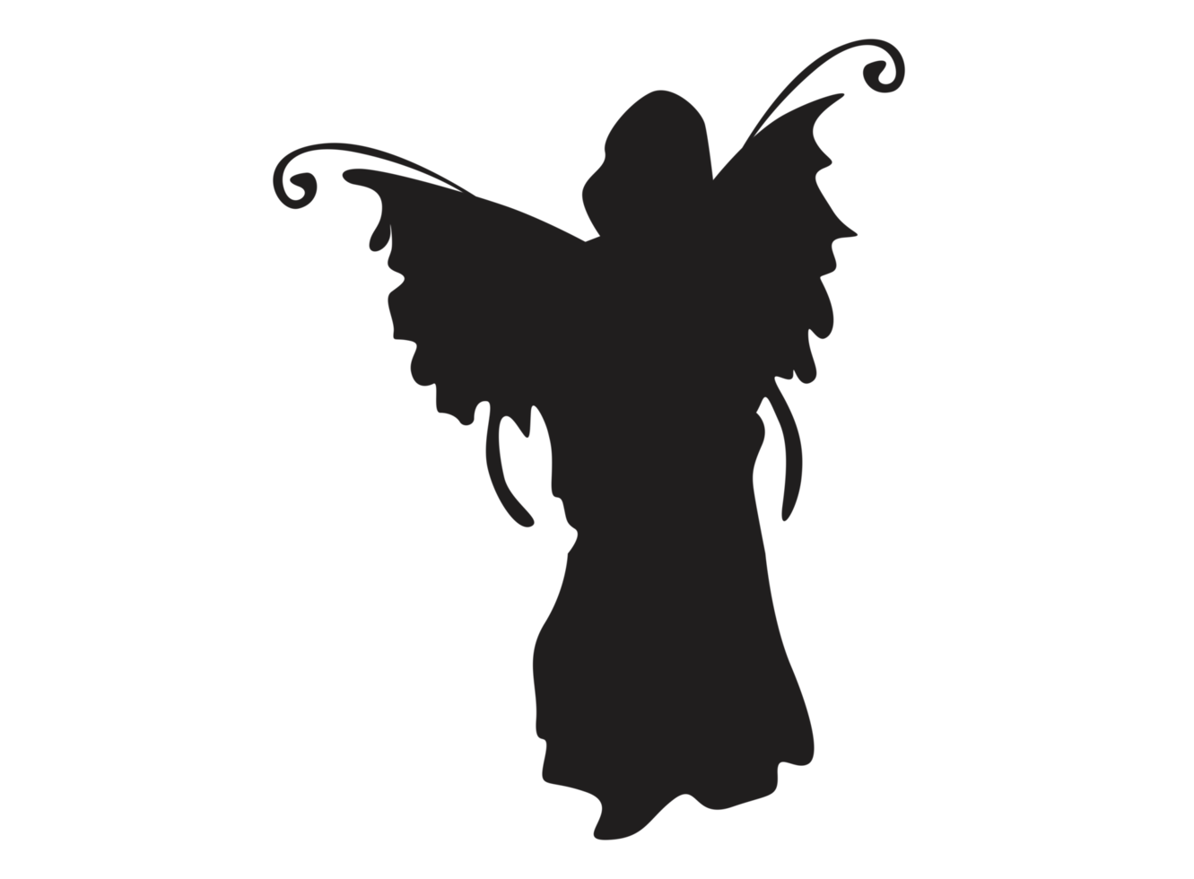 Fantasie - - Fee Silhouette png