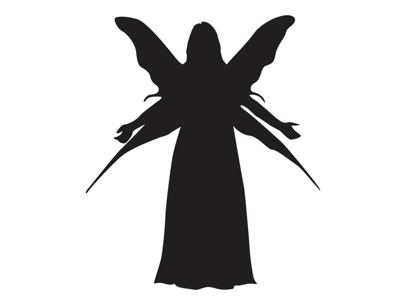 Fantasy - Fairy silhouette png