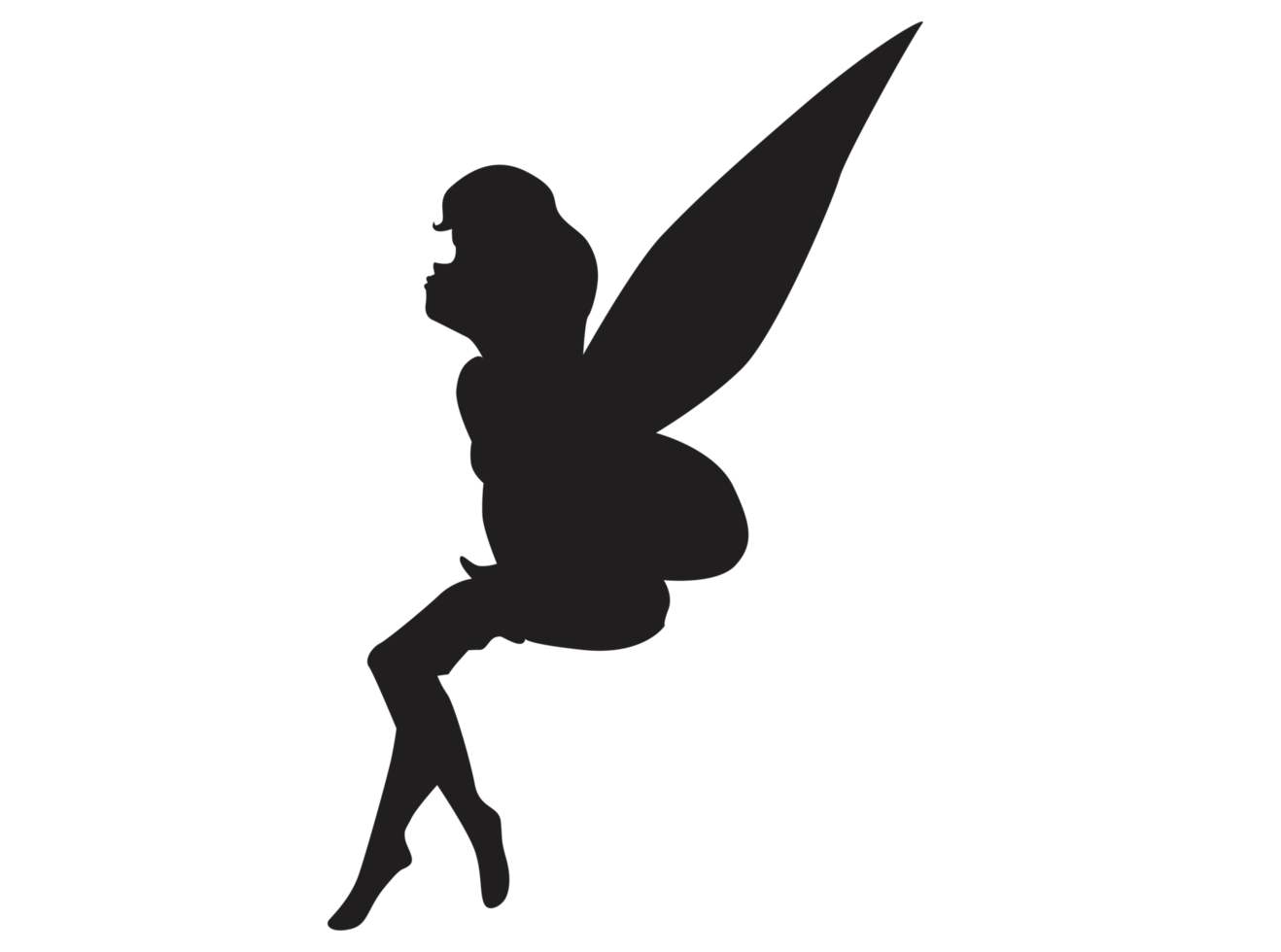 Fantasie - - Fee Silhouette png