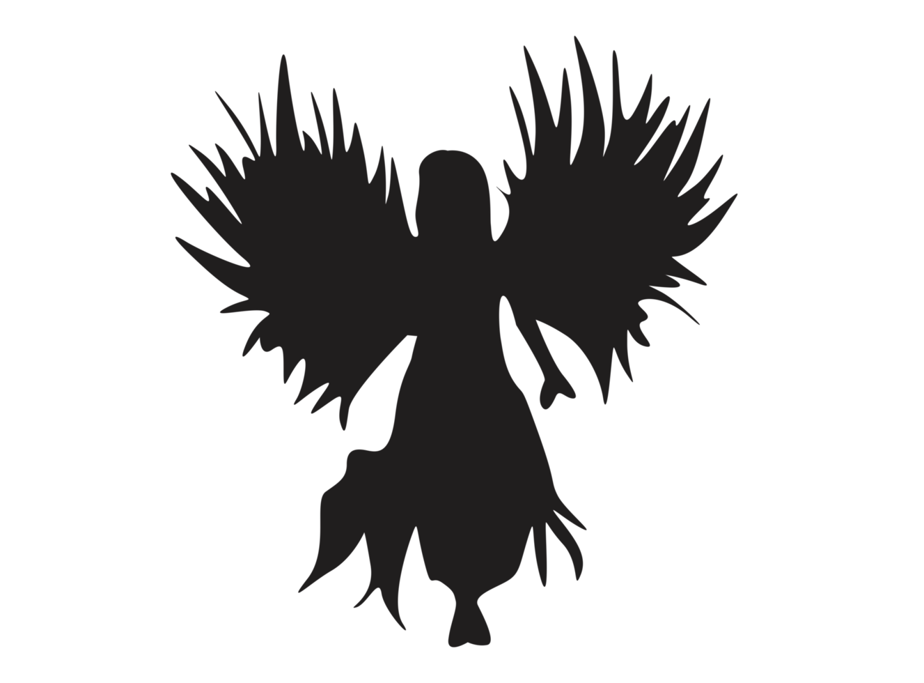 Fantasie - - Fee Silhouette png