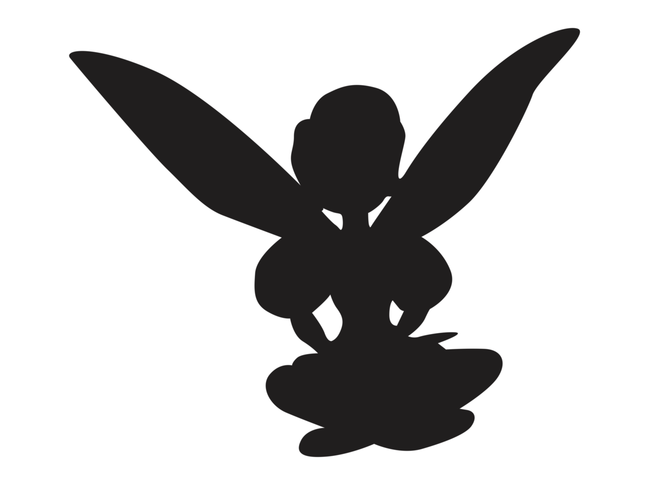 fantasia - Fata silhouette png