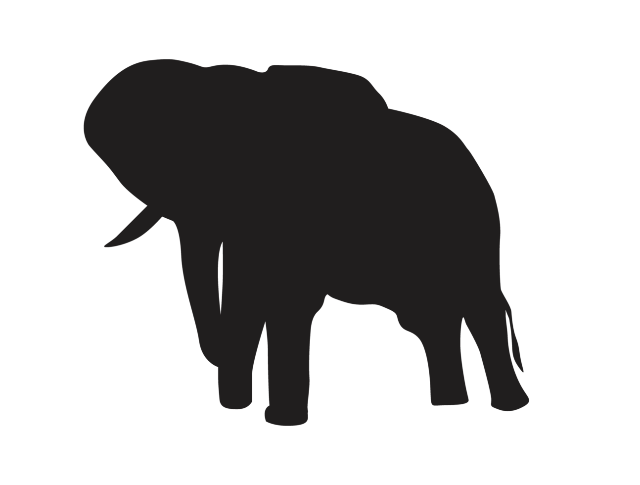 animale - elefante silhouette png