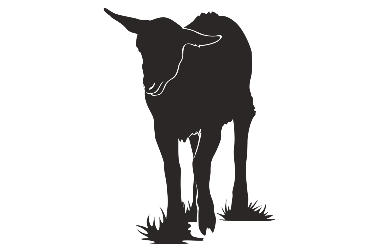 animale - capra silhouette png