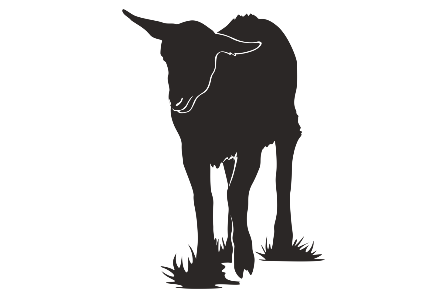 Animal - Goat Silhouette png