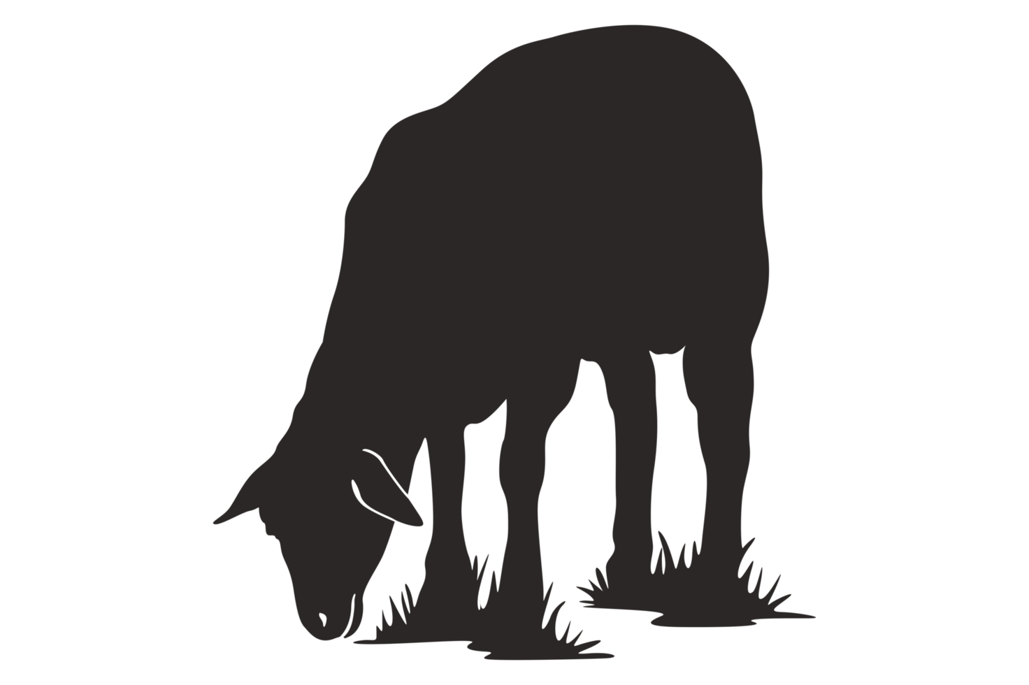 Animal - Goat Silhouette png