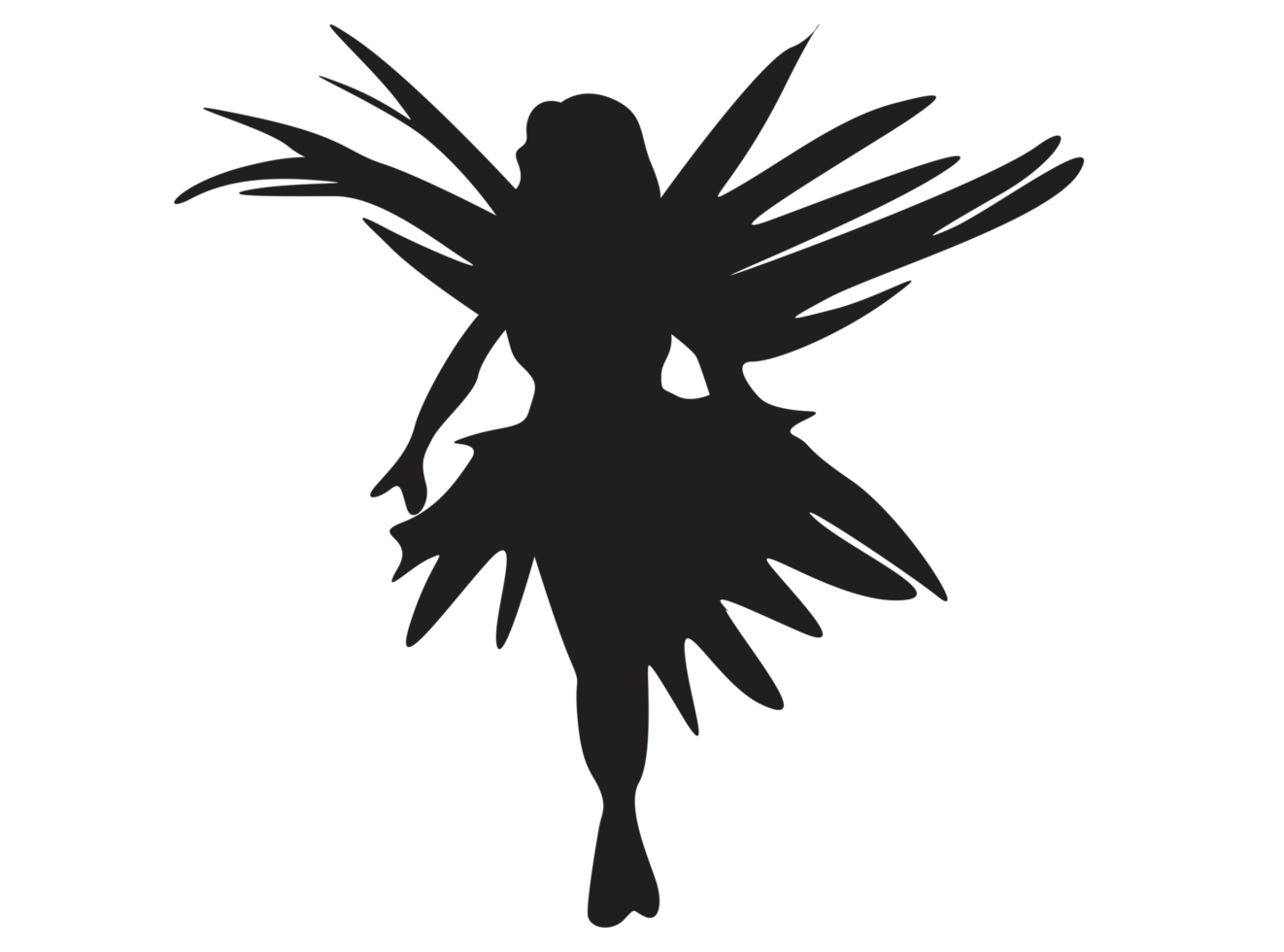 Fantasie - - Fee Silhouette png