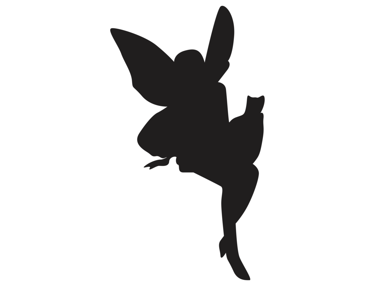 fantasia - Fata silhouette png