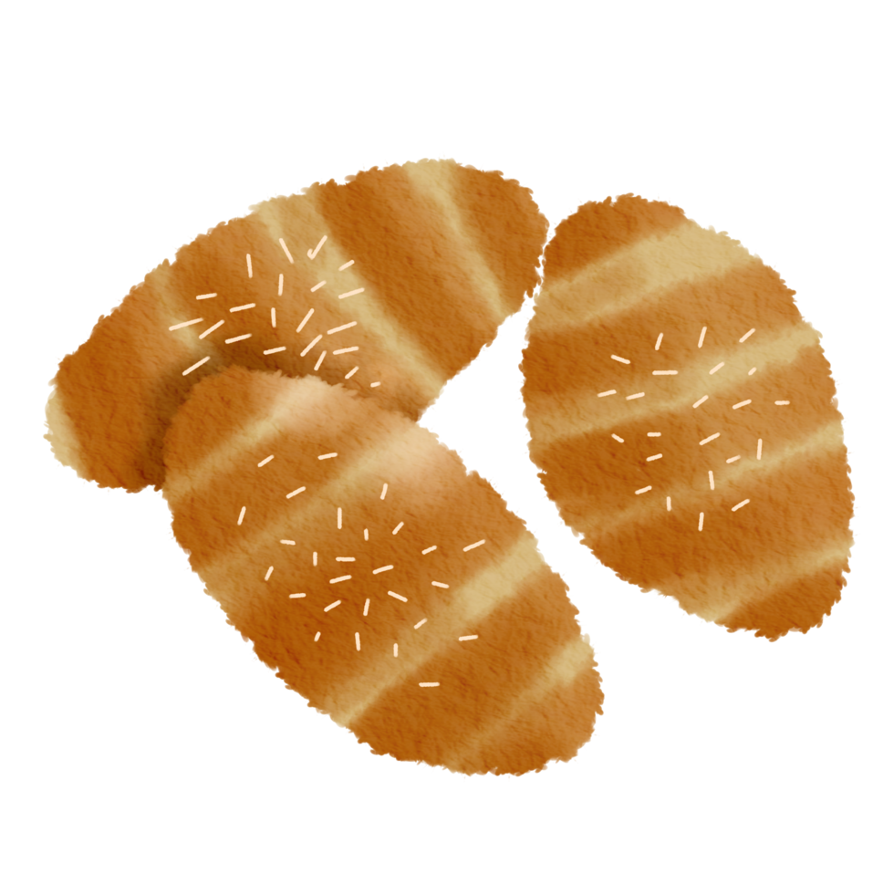 Delicious bread illustration png