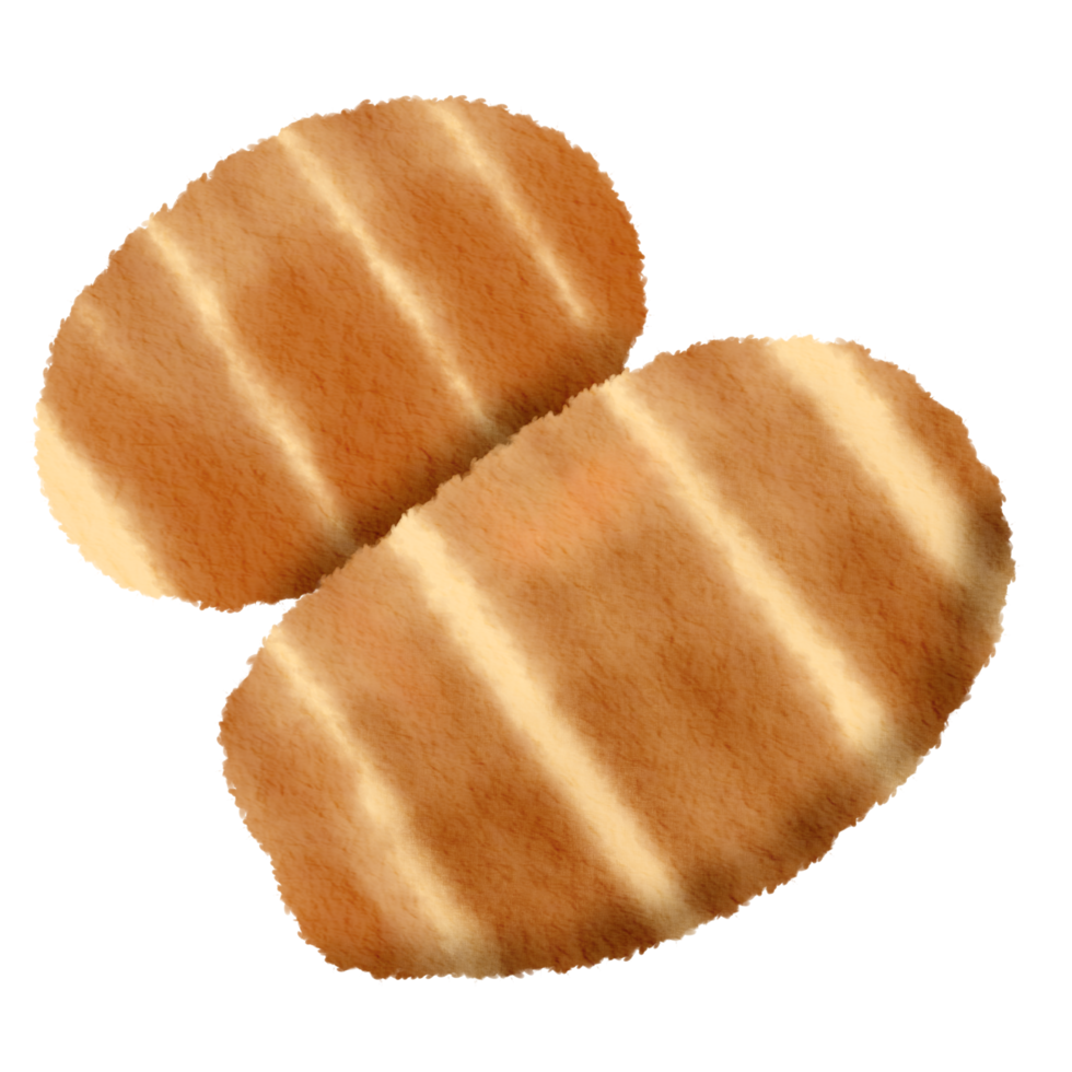 Delicious bread illustration png