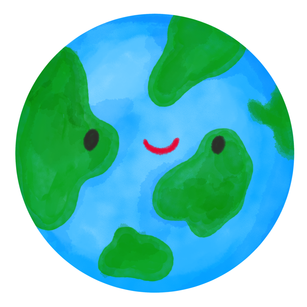 terra giorno acquerello illustrazione png