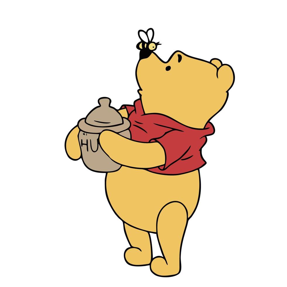 winnie the pooh ilustración for editorial: vector de stock (libre de  regalías) 2318593613