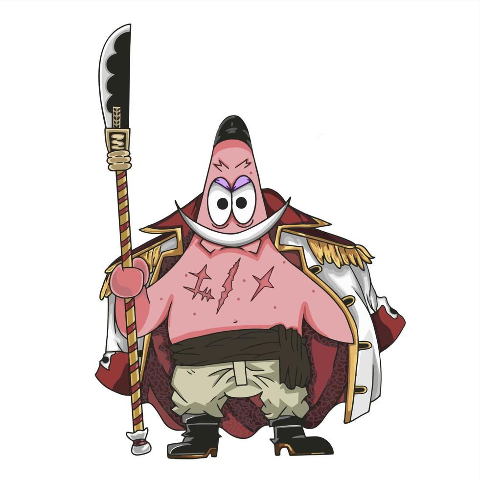 Patricio estrella en bob esponja pantalones Cuadrados vector