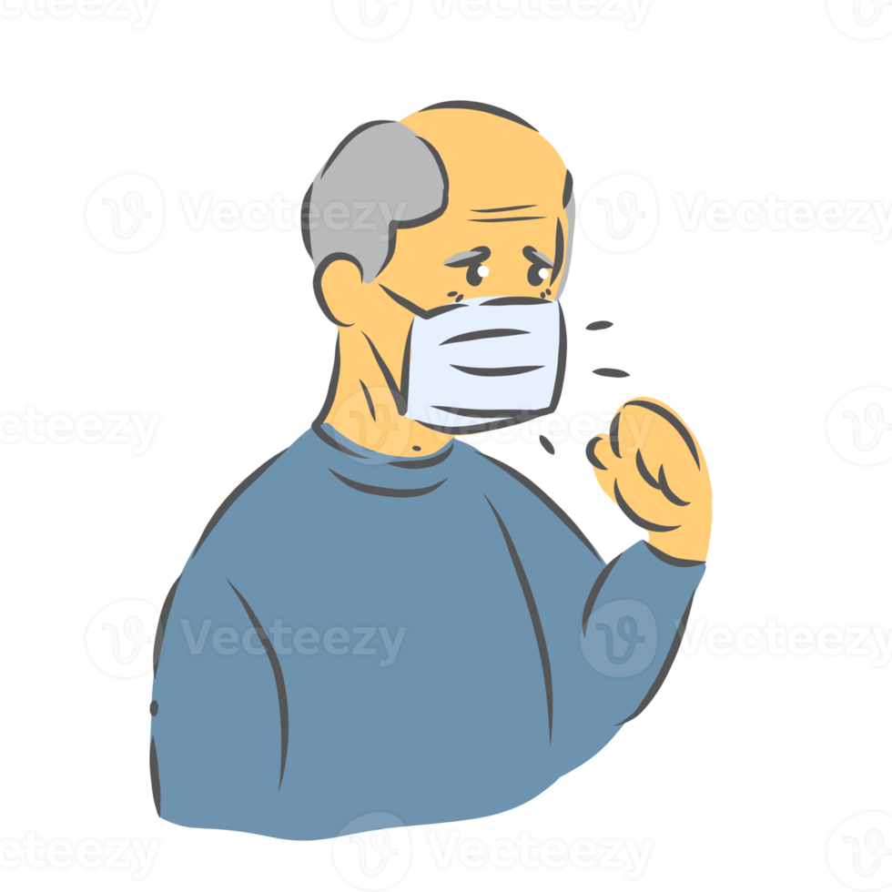 An old person character png