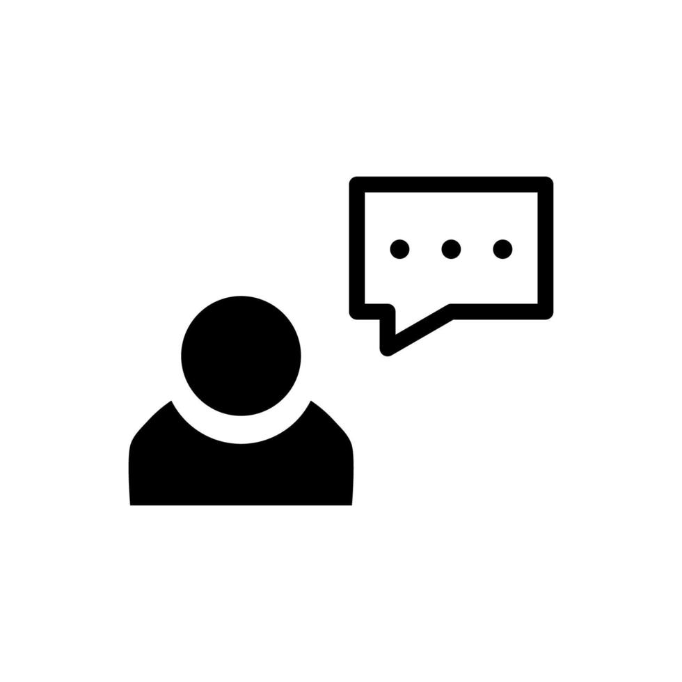 user speech chat bubble icon vector