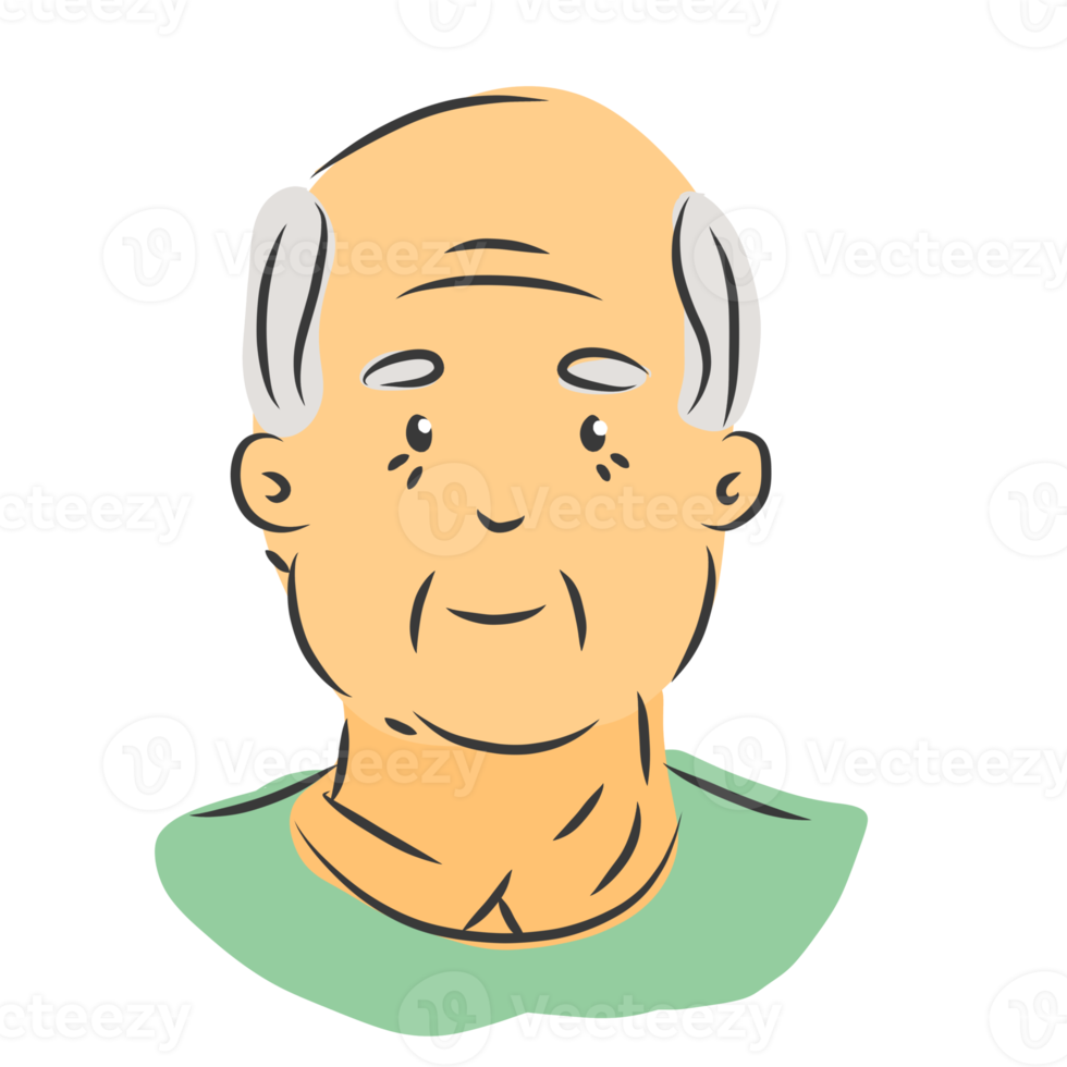 An old person character png