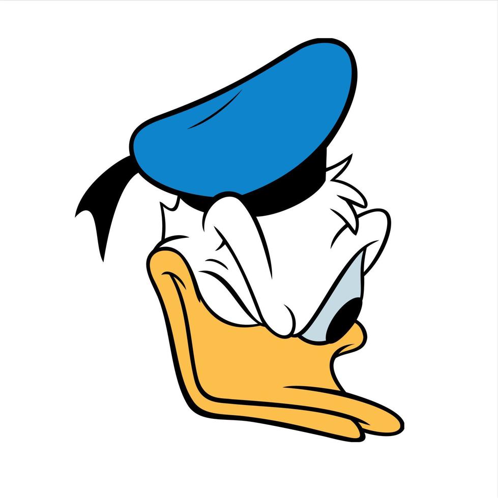 donald duck cartoon vector