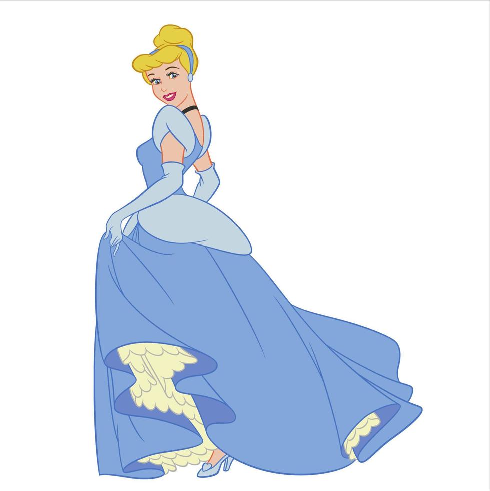 disney princesses in fairy tales vector