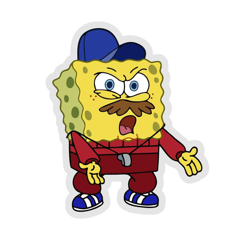 spongebob squarepants editorial design vector