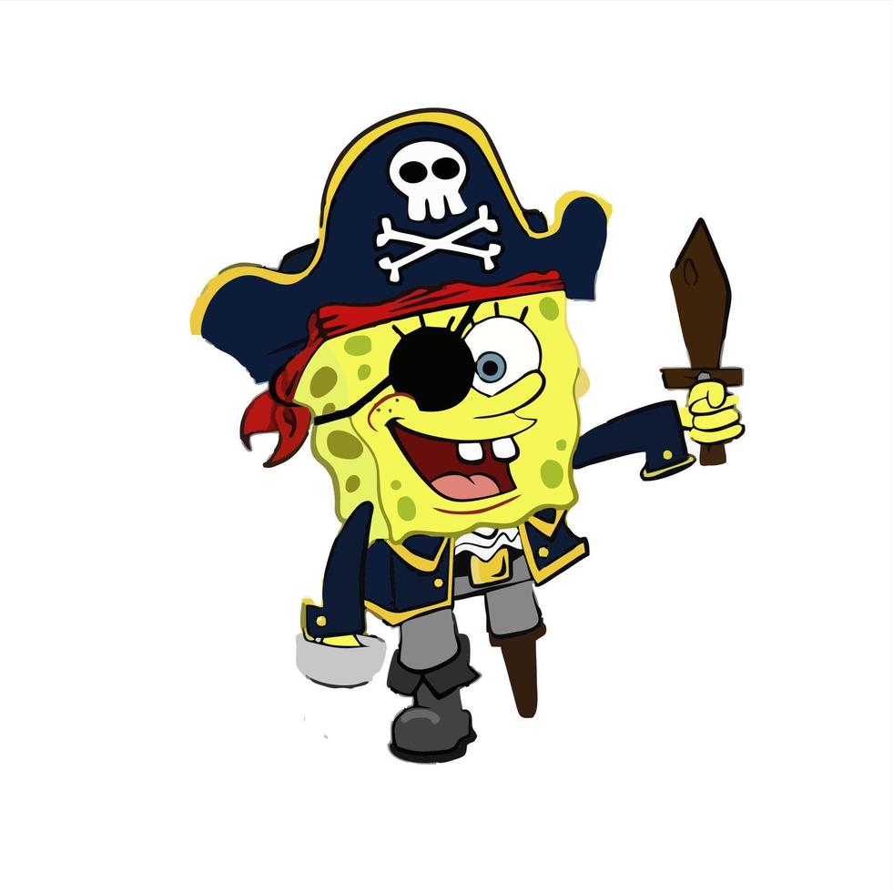 spongebob squarepants editorial design vector