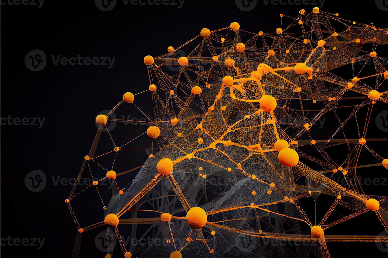 Chain of network connections photo