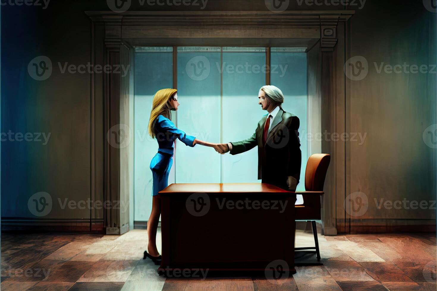 business people shaking hands photo