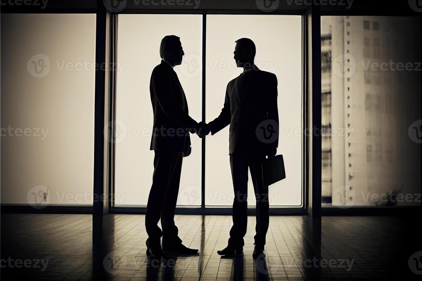 business people shaking hands photo