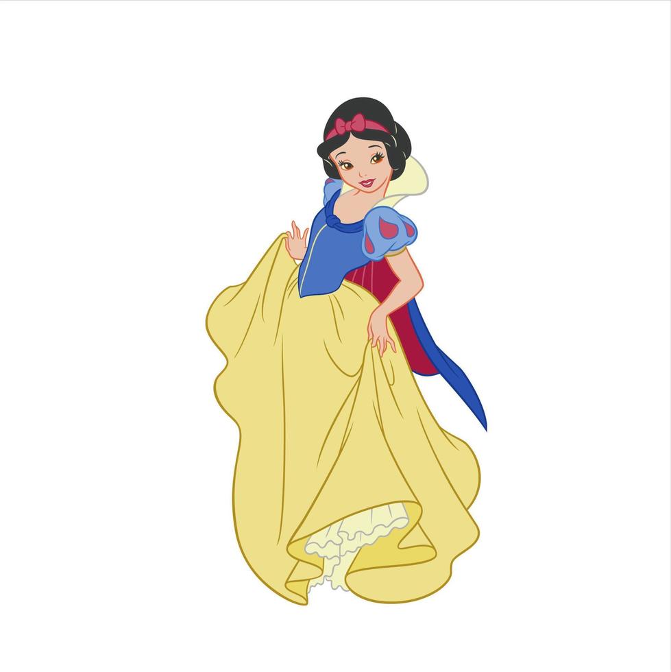 disney princesses in fairy tales vector