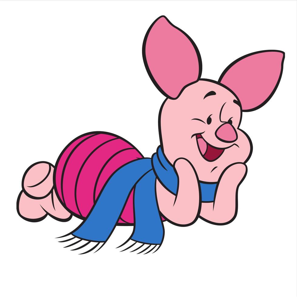 friends characters in winnie the pooh vector