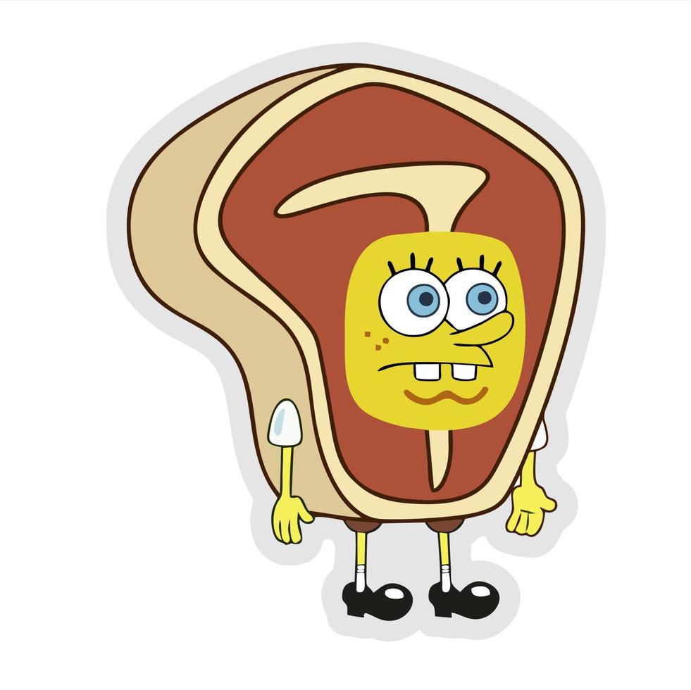 spongebob squarepants editorial design vector