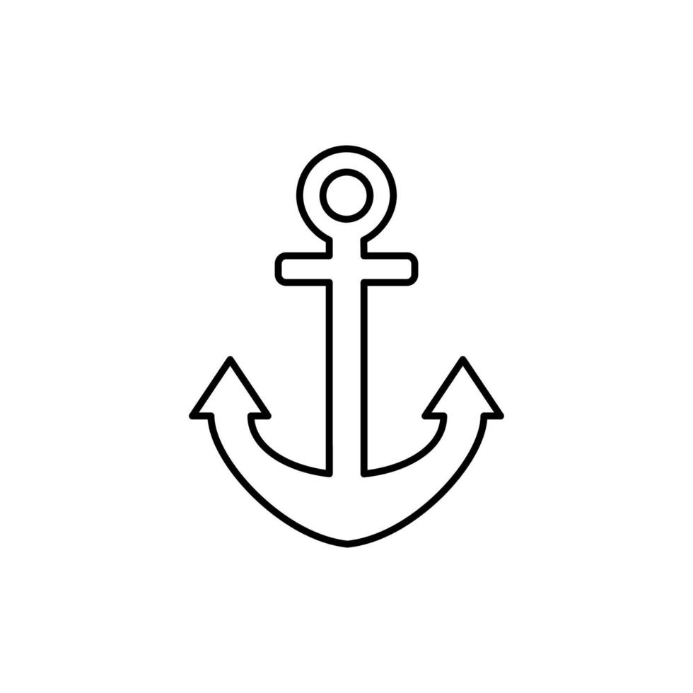 anchor icon design vector