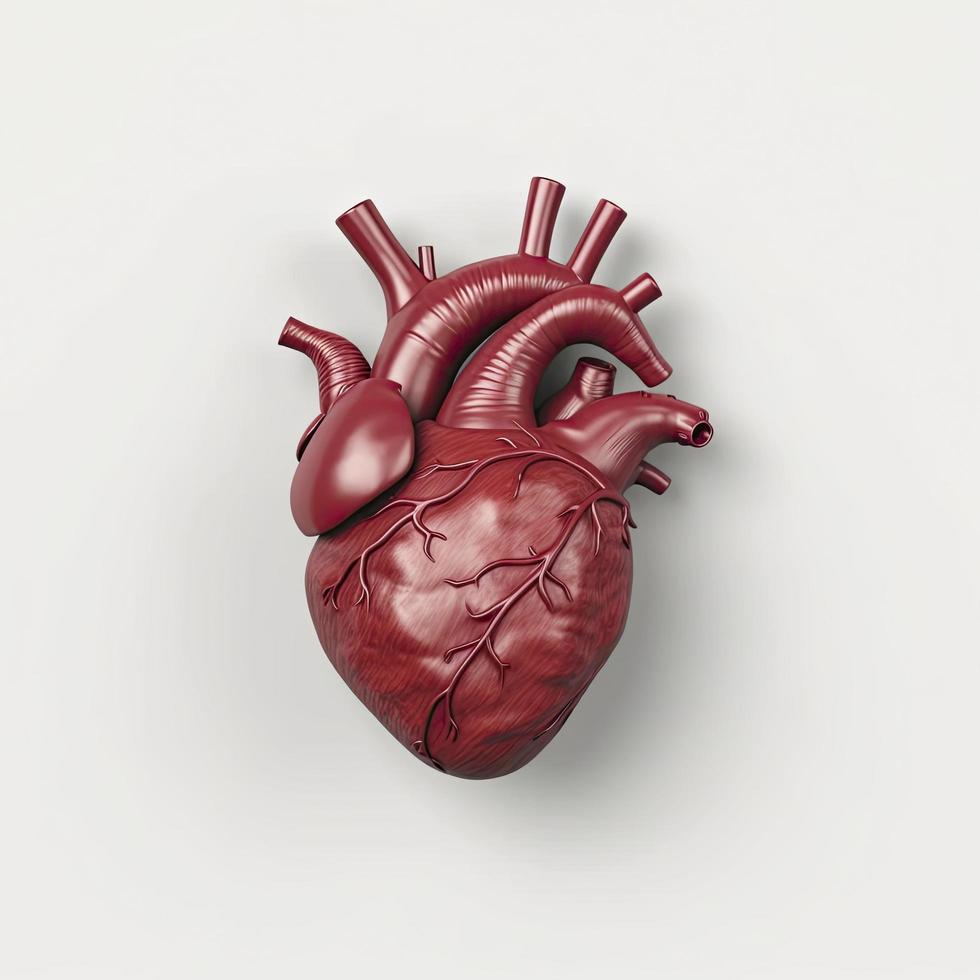 photorealistic human heart, Generate Ai photo