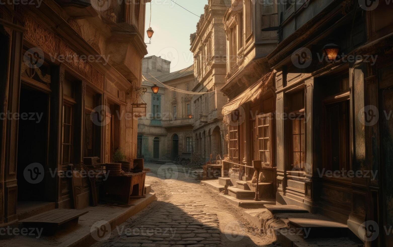 Tbilisi cinematic light street view generative AI 22726773 Stock Photo ...