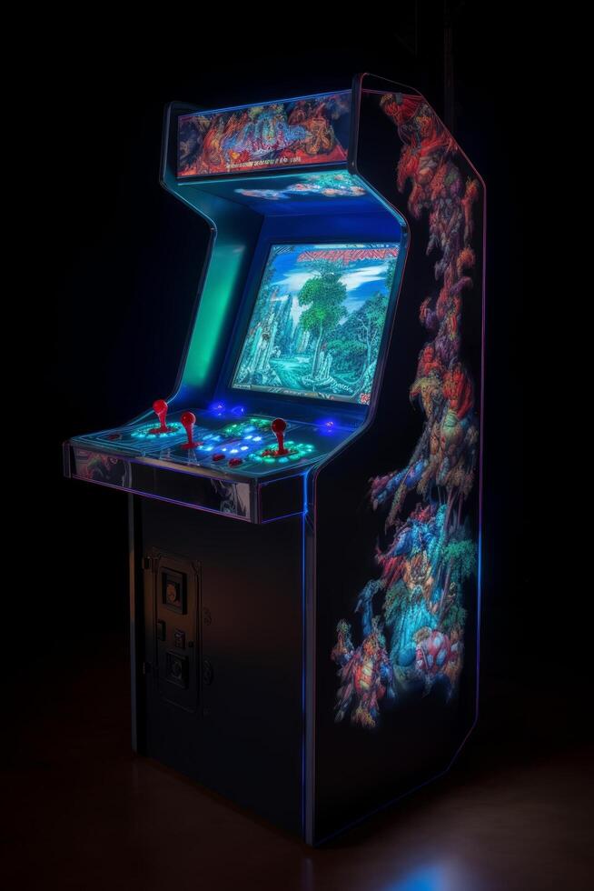 A Holographic street fighter Arcade Game photo