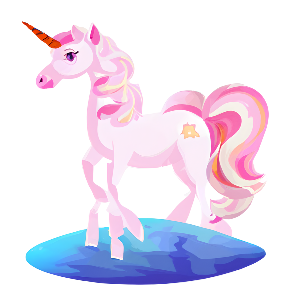 cute unicorn rainbow fantasy png