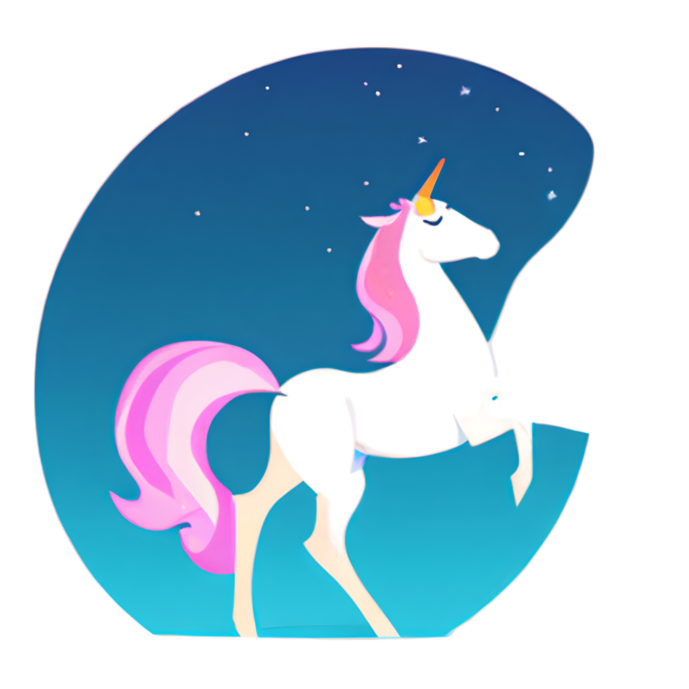 cute unicorn rainbow fantasy png