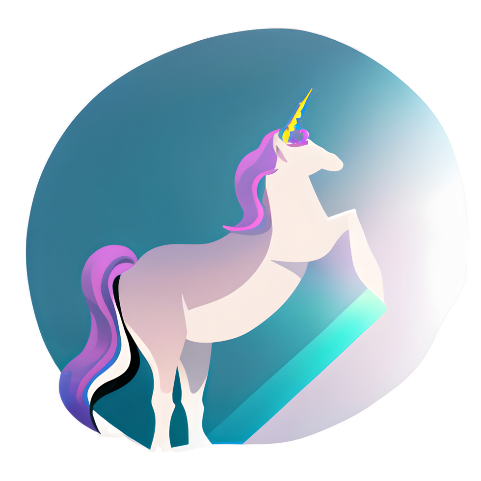 cute unicorn rainbow fantasy png