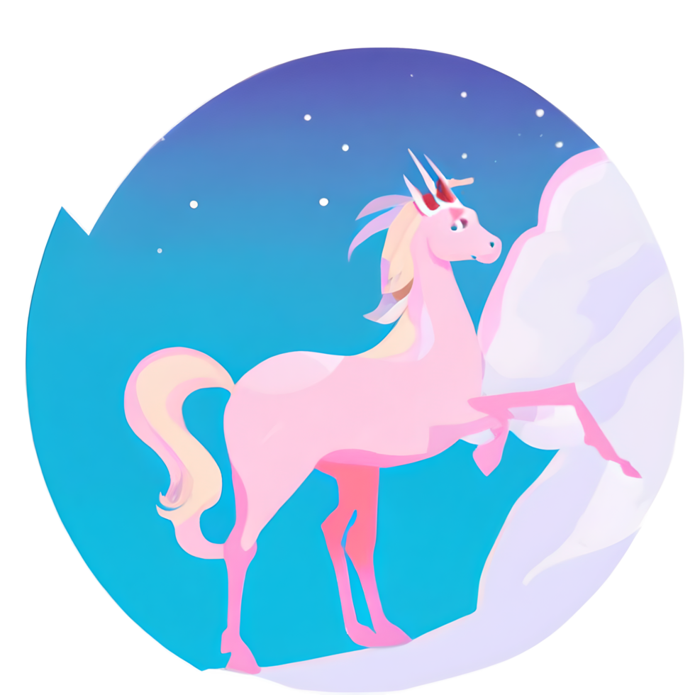 cute unicorn rainbow fantasy png