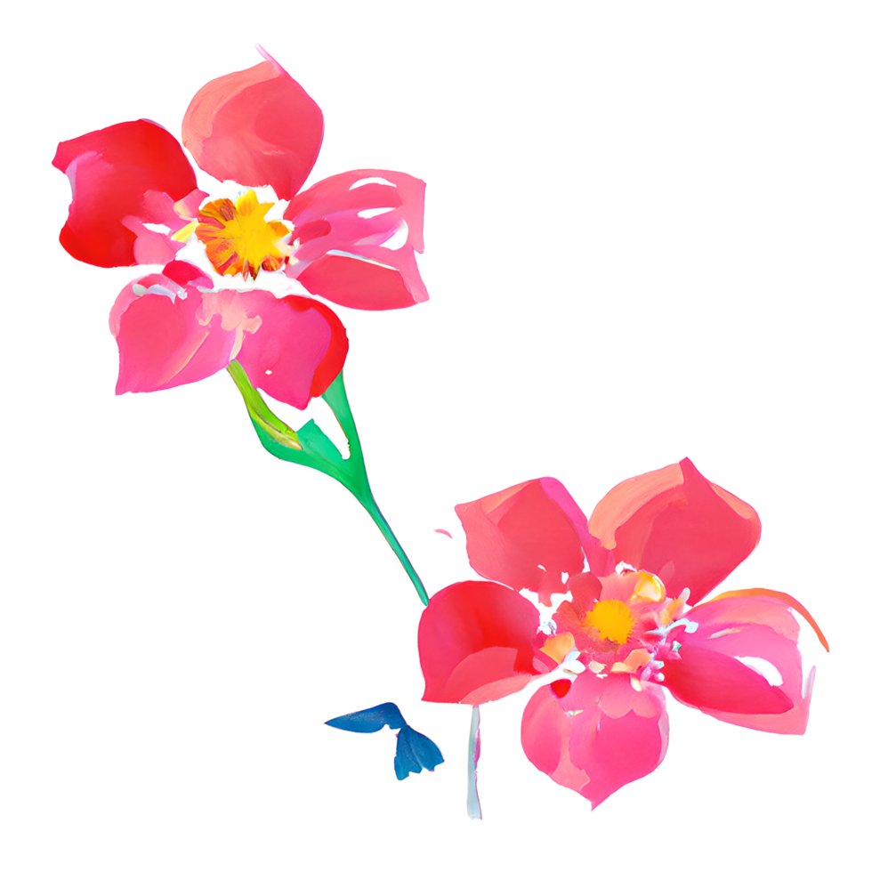 fleur aquarelle décoration png