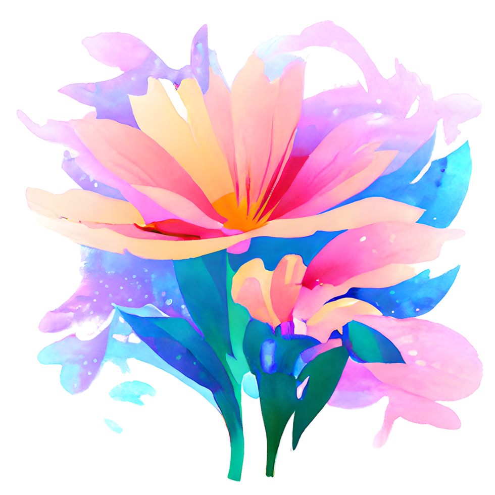 flower watercolor decoration png