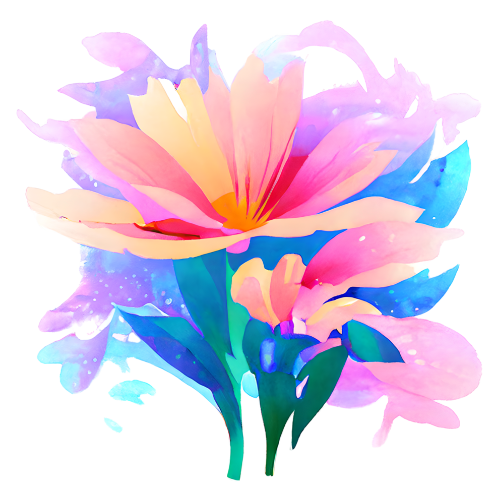 flower watercolor decoration png