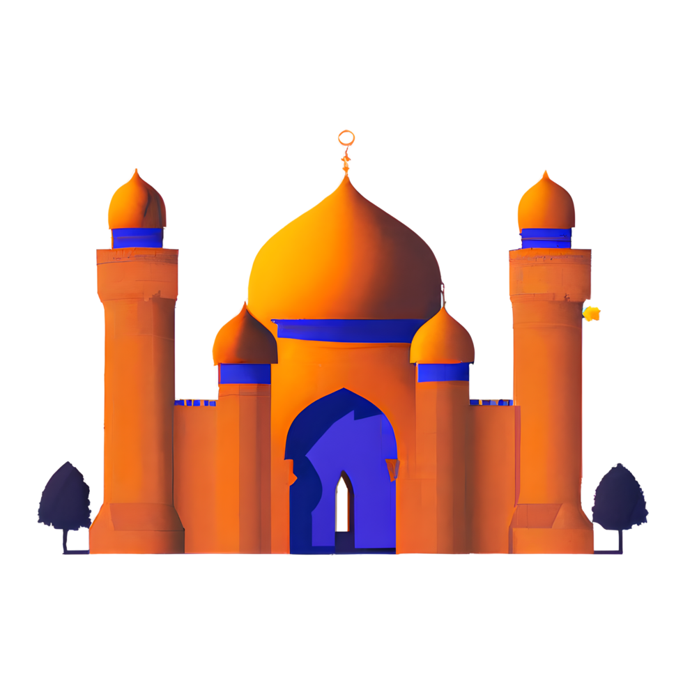 festive EID mubarak gradient illustration png